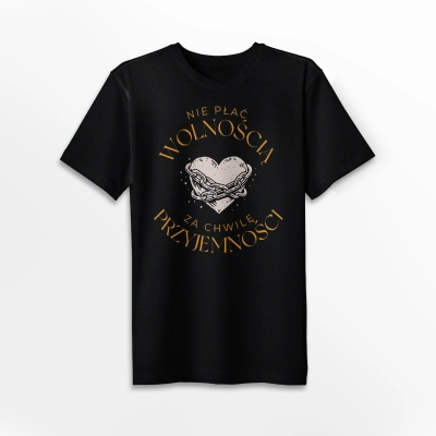 T-shirt CZARNY - Drugi Krok (Unisex)